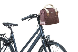 Basil Boheme Handlebar Front Bag 8L - Fig Red