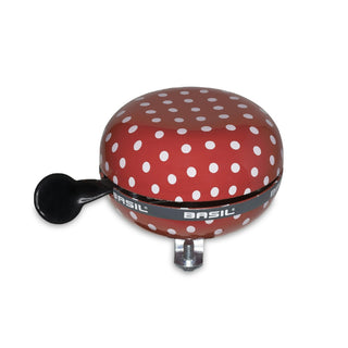 Basil Polkadot Big Bell 80MM - Red/White Dots