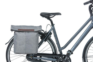 Basil City Shopper Pannier Bag 14-16L - Grey