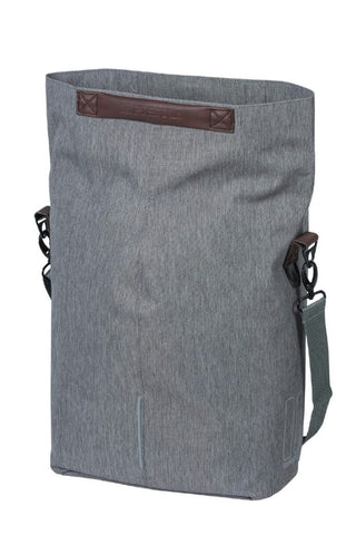 Basil City Shopper Pannier Bag 14-16L - Grey