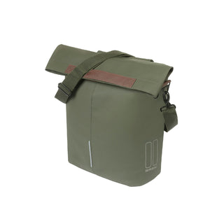 Basil City Bicycle Shopper Bag 14-16L - Moss Green