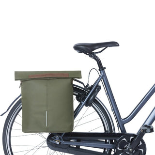 Basil City Bicycle Shopper Bag 14-16L - Moss Green