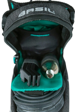 Basil Discovery 365D Saddle Bag Small 0.5L - Black Melee