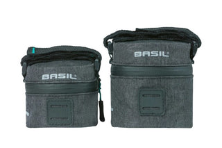 Basil Discovery 365D Saddle Bag Medium 1L - Black Melee