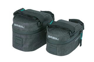 Basil Discovery 365D Saddle Bag Medium 1L - Black Melee