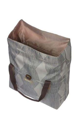Basil Elegance Bicycle Shopper Bag 20-26L - Chateau Taupe