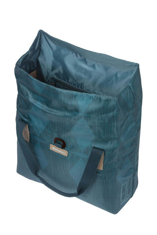 Basil Elegance Bicycle Shopper Bag 20-26L - Estate Blue