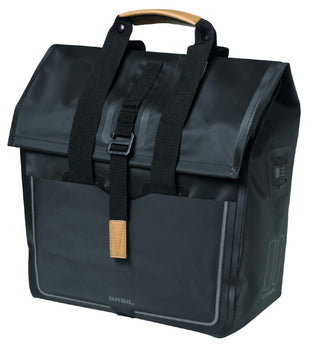 Basil Urban Dry Shopper Bag 20L - Matt Black