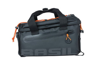 Basil Miles Trunkbag Tarpaulin 7L - Black/Orange