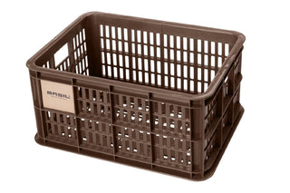 Basil Bicycle Crate Small 17.5L - Chocolate Brown