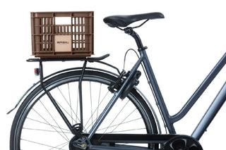 Basil Bicycle Crate Small 17.5L - Chocolate Brown