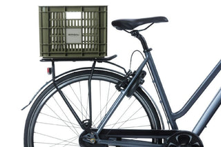 Basil Bicycle Crate Medium 27L - Moss Green