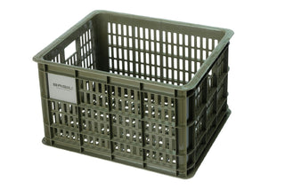 Basil Bicycle Crate Medium 27L - Moss Green
