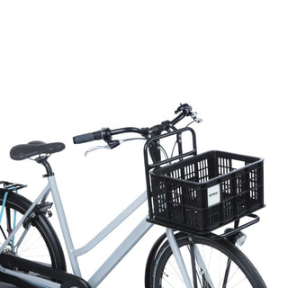 Basil Bicycle Crate Mik 2.0 Small Recycled Lockable 17.5L - Black