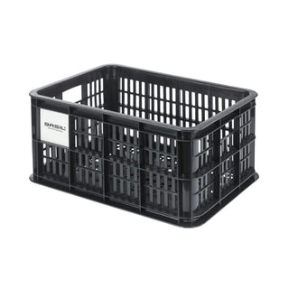 Basil Bicycle Crate Mik 2.0 Small Recycled Lockable 17.5L - Black