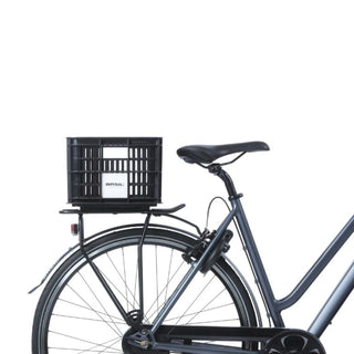 Basil Bicycle Crate Mik 2.0 Small Recycled Lockable 17.5L - Black