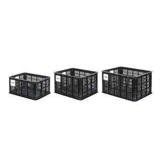 Basil Bicycle Crate Mik 2.0 Small Recycled Lockable 17.5L - Black