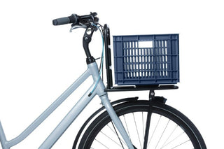 Basil Bicycle Crate Medium Recycled 29.5L - Blue Stone