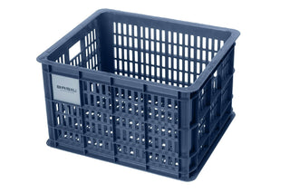 Basil Bicycle Crate Medium Recycled 29.5L - Blue Stone