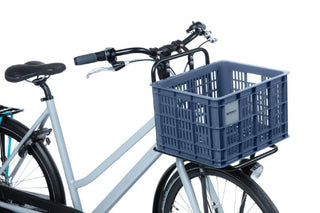 Basil Bicycle Crate Medium Recycled 29.5L - Blue Stone