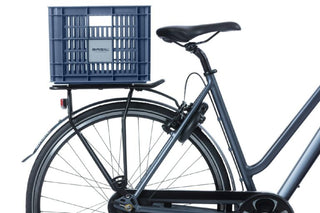 Basil Bicycle Crate Medium Recycled 29.5L - Blue Stone
