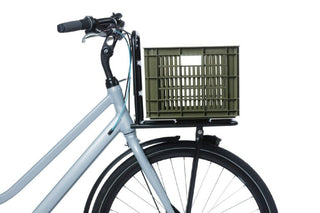 Basil Bicycle Crate Medium Recycled 29.5L - Moss Green