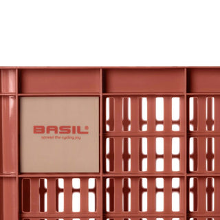 Basil Bicycle Crate Medium Recycled 29.5L - Red
