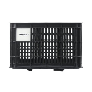 Basil Bicycle Crate Mik 2.0 Medium Recycled Lockable 29.5L - Black