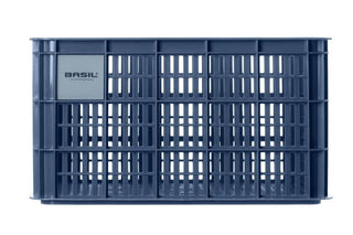 Basil Bicycle Crate Large Recycled 40L - Blue Stone