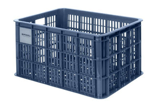 Basil Bicycle Crate Large Recycled 40L - Blue Stone