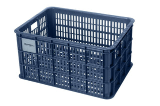 Basil Bicycle Crate Large Recycled 40L - Blue Stone