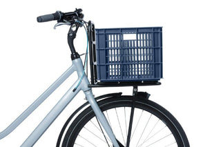 Basil Bicycle Crate Large Recycled 40L - Blue Stone