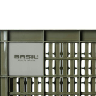 Basil Bicycle Crate Mik 2.0 Large Recycled 40L - Moss Green