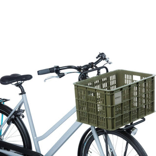 Basil Bicycle Crate Mik 2.0 Large Recycled 40L - Moss Green
