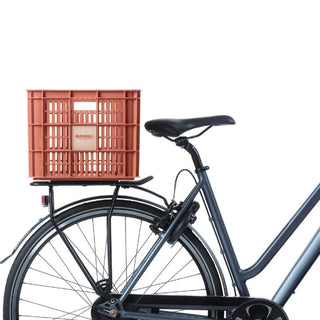 Basil Bicycle Crate Large Recycled Syntheric 40L - Terra Red