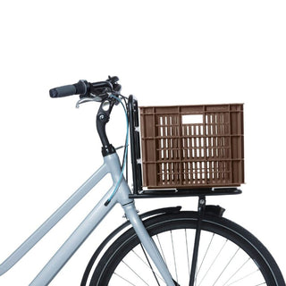 Basil Bicycle Crate Large Recycled Synthetic 40L - Brown