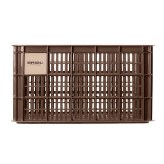 Basil Bicycle Crate Large Recycled Synthetic 40L - Brown