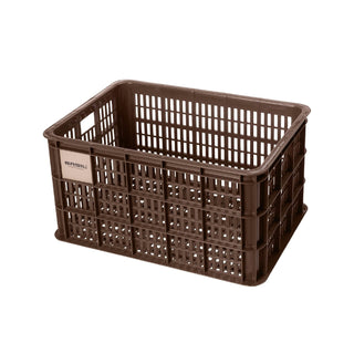 Basil Bicycle Crate Large Recycled Synthetic 40L - Brown