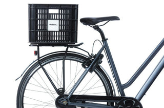 Basil Bicycle Crate Large Recycled 40L - Black
