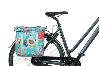 Basil Bloom Field Double Pannier Bag 28-35L - Blue