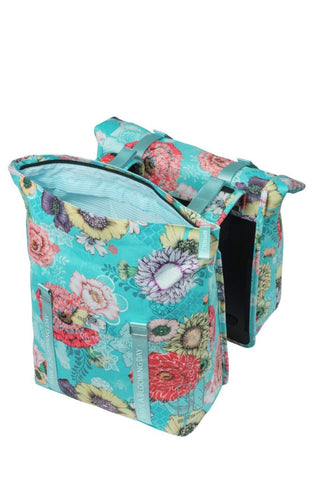Basil Bloom Field Double Pannier Bag 28-35L - Blue