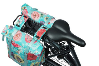 Basil Bloom Field Double Pannier Bag 28-35L - Blue