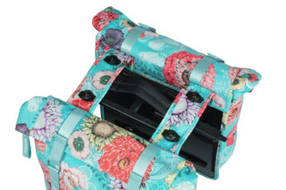 Basil Bloom Double Pannier Bag Mik 28-35L - Blue