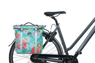 Basil Bloom Double Pannier Bag Mik 28-35L - Blue