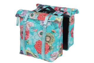 Basil Bloom Double Pannier Bag Mik 28-35L - Blue