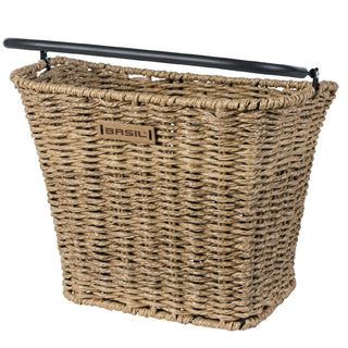 Basil Bremen Front Basket Rattan Seagrass - Brown