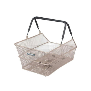 Basil Cento Mik 2.0 Rear Bicycle Basket - Nude Metallic
