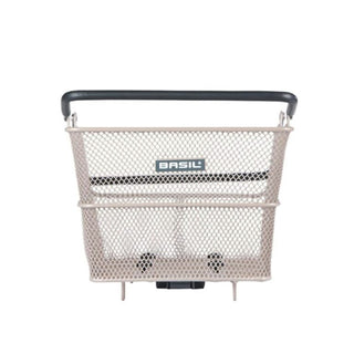 Basil Cento Mik 2.0 Rear Bicycle Basket - Nude Metallic