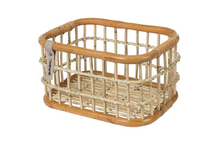 Basil Basket Rear Green Life Rattan Medium 18L - Brown