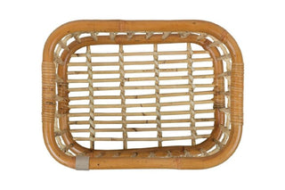 Basil Basket Rear Green Life Rattan Medium 18L - Brown